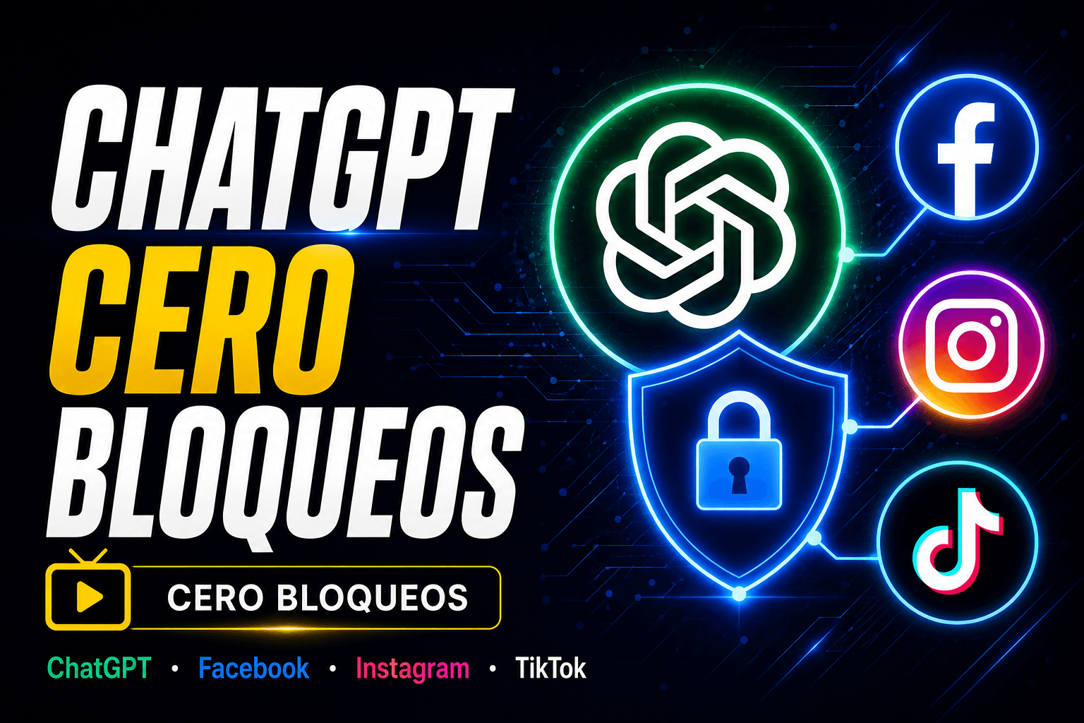 ChatGPT + Redes Sociales: CERO BLOQUEO