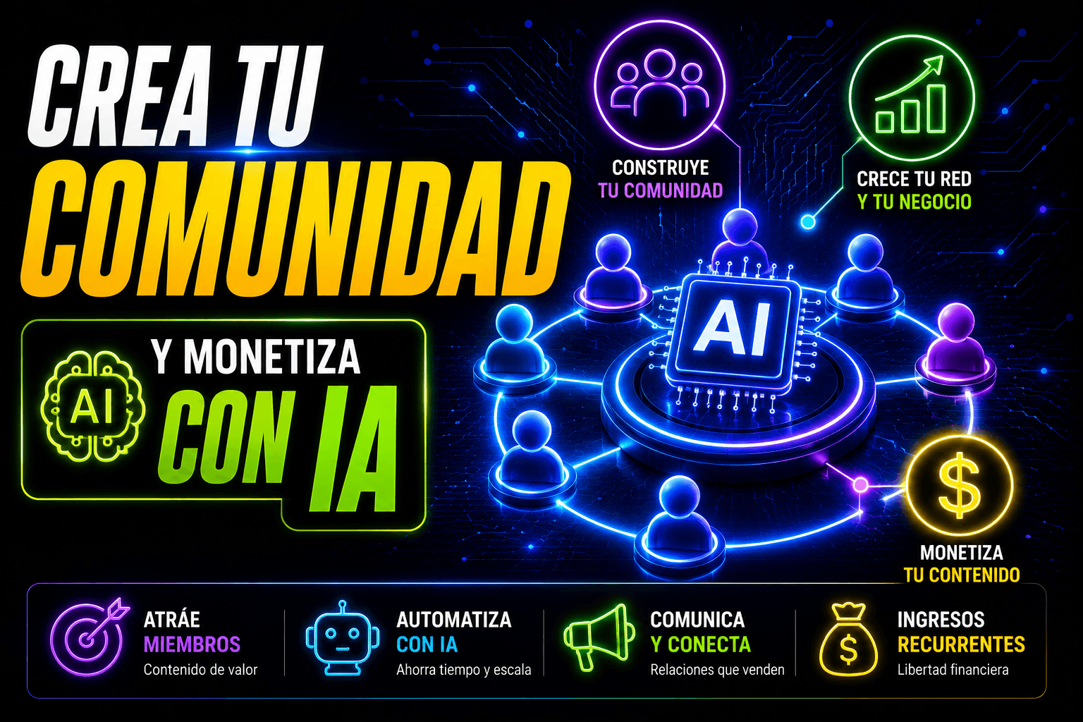 Crea tu Comunidad y Monetiza con IA